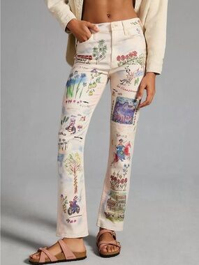 MOTHER The High-Waisted Rider Skimp Straight Jeans